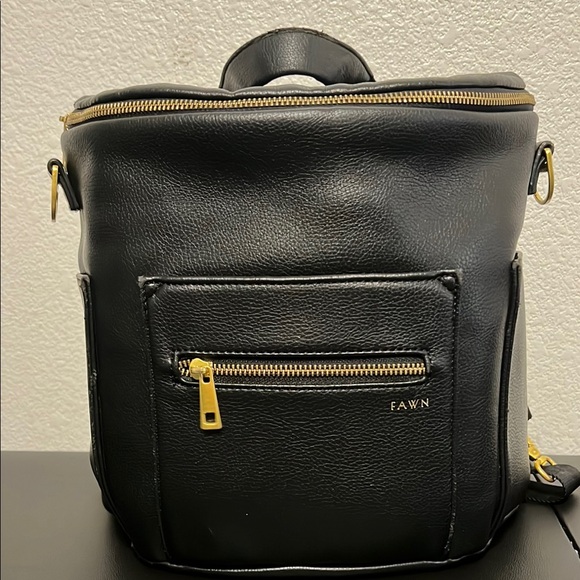 Fawn Design Black Bag with Gold Details - Picture 3 of 7